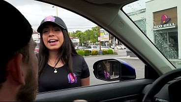 I Pick Up Slutty Taco Bell Worker &amp; Fuck Her in My Car! Melztube, Steve Rickz