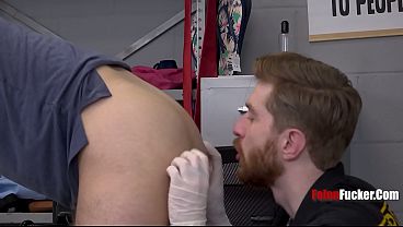 Handsome Thief' s Uncooperative Attitude Gets His Ass Fucked By Guard