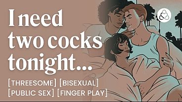 ASMR Audio Porn: Risky First Time MMF Threesome at a Party &amp;ndash  Bisexual, Teasing &amp; Public Fuck &amp;ndash  Erotic Audio Roleplay for Women